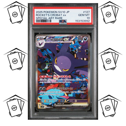 Team Rocket's Crobat 127/098 PSA 10 POKEMON JAPANESE SV10-GLORY OF TEAM ROCKET