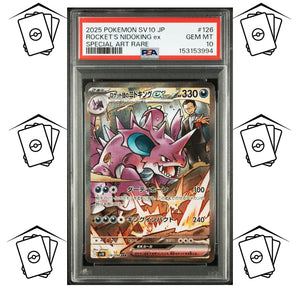 Team Rocket's Nidoking 126/098 PSA 10 JAPANESE SV10-GLORY OF TEAM ROCKET SAR