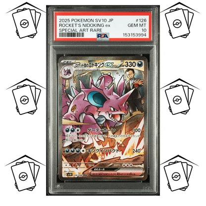 Team Rocket's Nidoking 126/098 PSA 10 JAPANESE SV10-GLORY OF TEAM ROCKET SAR
