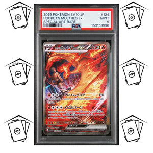 Team Rocket's Moltres 124/098 PSA 9 POKEMON JAPANESE SV10-GLORY OF TEAM ROCKET