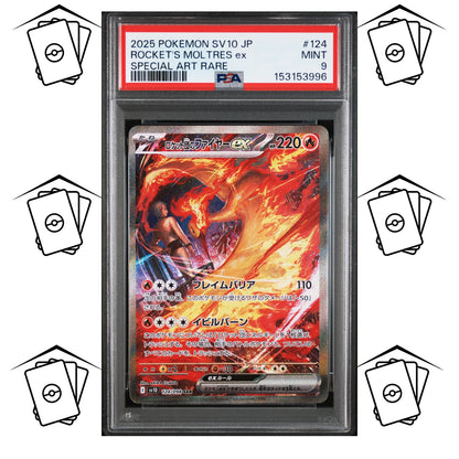 Team Rocket's Moltres 124/098 PSA 9 POKEMON JAPANESE SV10-GLORY OF TEAM ROCKET