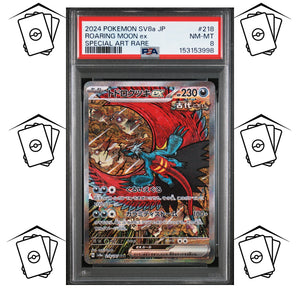 Roaring Moon 218/187 PSA 8 POKEMON JAPANESE SV8a-TERASTAL FESTIVAL SAR