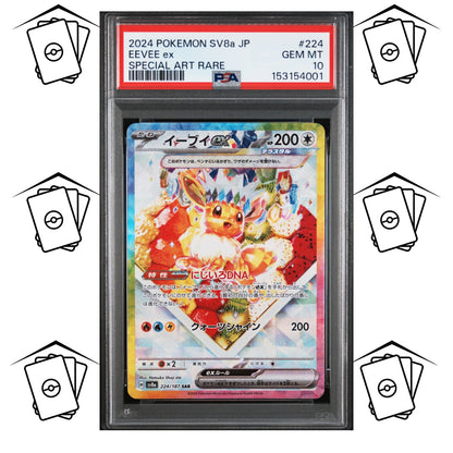 Eevee 224/187 PSA 10 POKEMON JAPANESE SV8a-TERASTAL FESTIVAL SAR