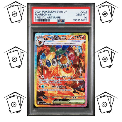 Flareon 202/187 PSA 10 POKEMON JAPANESE SV8a-TERASTAL FESTIVAL SAR