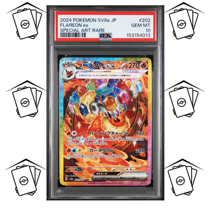 Flareon 202/187 PSA 10 POKEMON JAPANESE SV8a-TERASTAL FESTIVAL SAR