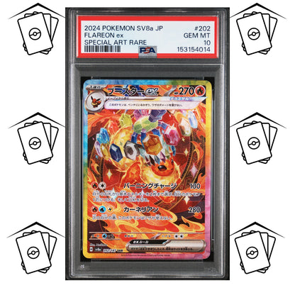 Flareon 202/187 PSA 10 POKEMON JAPANESE SV8a-TERASTAL FESTIVAL SAR