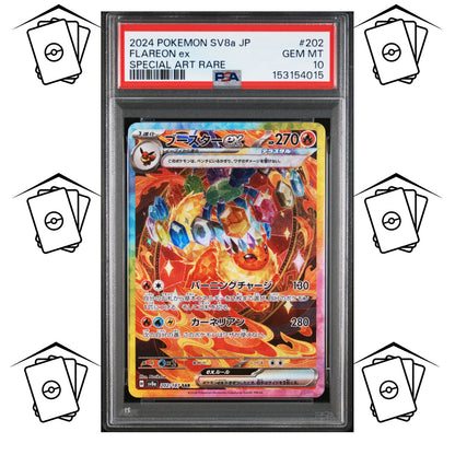 Flareon 202/187 PSA 10 POKEMON JAPANESE SV8a-TERASTAL FESTIVAL SAR