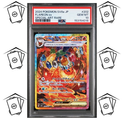 Flareon 202/187 PSA 10 POKEMON JAPANESE SV8a-TERASTAL FESTIVAL SAR