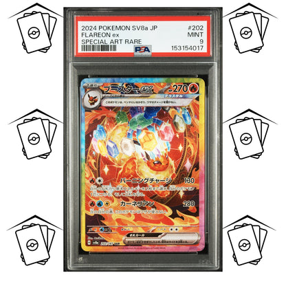Flareon 202/187 PSA 9 POKEMON JAPANESE SV8a-TERASTAL FESTIVAL SAR