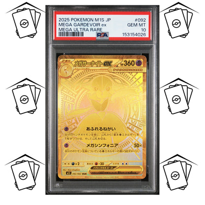 Mega Gardevoir ex 092/063 PSA 10 POKEMON JAPANESE M1S-MEGA SYMPHONIA UR