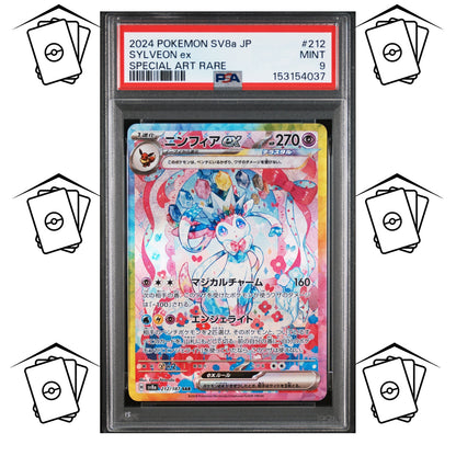Sylveon 212/187 PSA 9 POKEMON JAPANESE SV8a-TERASTAL FESTIVAL SAR
