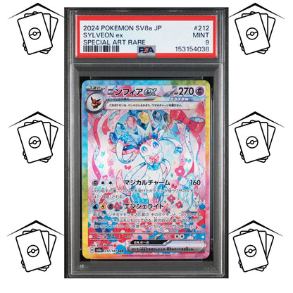 Sylveon 212/187 PSA 9 POKEMON JAPANESE SV8a-TERASTAL FESTIVAL SAR