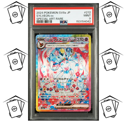 Sylveon 212/187 PSA 9 POKEMON JAPANESE SV8a-TERASTAL FESTIVAL SAR
