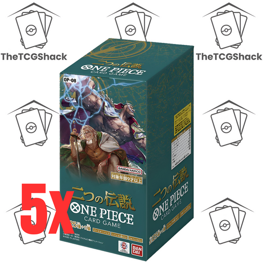 5x Two Legends Box SEALED OP-08 One Piece Japanese TCG