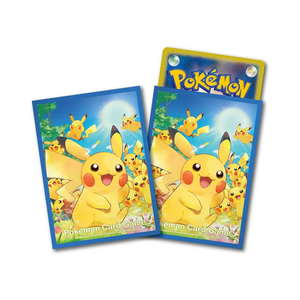 Card Sleeves Pikachu Large Gathering Japanese Sealed Pokemon Japanese